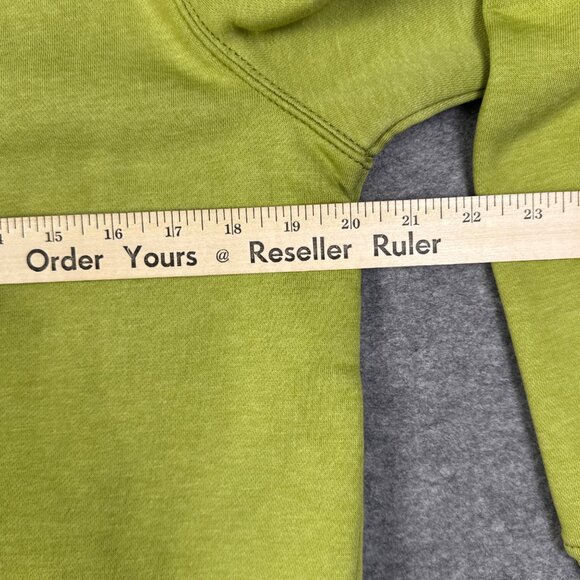 Carhartt Hoodie Womens Small Olive Green Relaxed Fit Midweight Spellout Workwear - Picture 6 of 11